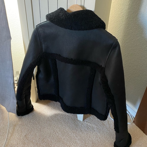 Dominic Bellissimo genuine shearling jacket black size s - Picture 4 of 7